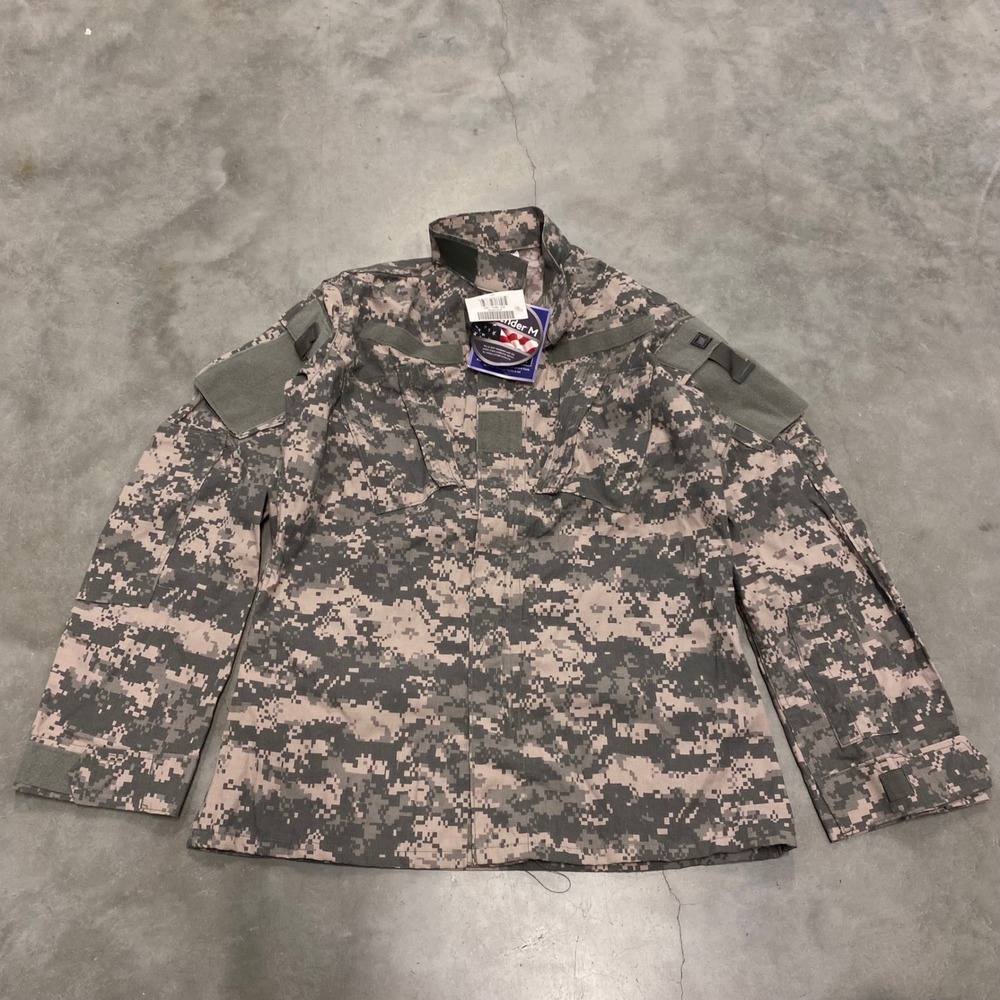 US Army ACU Digital Camo UCP Combat Uniform Coat Jacket Small Long Defender NEW